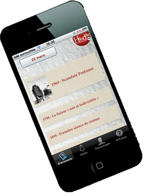 Histoire d'un jour, une application inédite d'Herodote.net pour iPhone/iPad