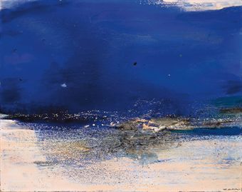 Nature morte, oeuvre de Zao Wou-Ki (1920-2013), 1986, DR