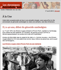 Les Chroniques d'Herodote.net