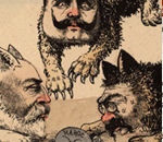 Delcass&eacute;, &Eacute;douard VII et le Kaiser sur le Maroc (gravure de 1905)