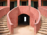 La maison de la signare Anne P&eacute;pin, sur l'&icirc;le de Gor&eacute;e, faussement appel&eacute;e Maison des esclaves