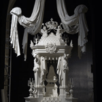 Catafalque du roi Louis XIV dans le salon de Mercure (Versailles)