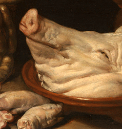 JVR, Nature morte avec t&ecirc;te de cochon, vers 1600, Rijksmuseum, Amsterdam