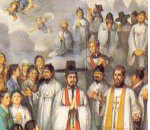 Martyrs cor&eacute;ens de 1866, image pieuse)