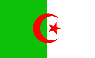 Le drapeau de l'Alg&eacute;rie