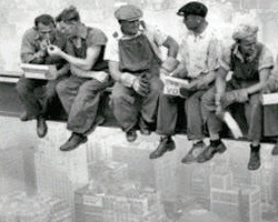 Men at lunch (New York)