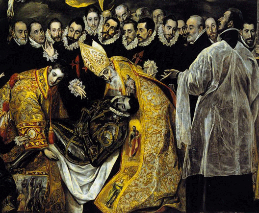 L'enterrement du comte d'Orgaz (El Greco, 1586, &eacute;glise San Tom&eacute;, Tol&egrave;de)