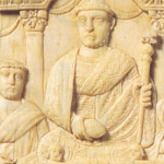 Course dans l'hippodrome (ivoire des Lampadi, IVe ou Ve si&egrave;cle, mus&eacute;e San Giulia, Brescia)