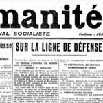 L'Humanit&eacute; (1er septembre 1914)
