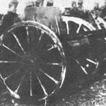 Artillerie serbe &agrave; la bataille de Kumanovo (premi&egrave;re guerre balkanique, 1912)