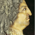 Portrait en cire de Louis XIV &agrave; 62 ans