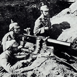Mitrailleuse allemande dans la bataille des fronti&egrave;res (ao&ucirc;t 1914)