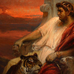 N&eacute;ron &agrave; Baies (Jan Styka, vers 1900, Pologne, coll. priv&eacute;e.), DR