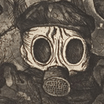 Assaut sous le gaz (Otto Dix, gravure, 1924)