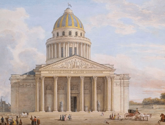Le Panth&eacute;on (gravure du milieu du XIXe si&egrave;cle)