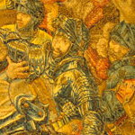 La capture de Fran&ccedil;ois Ier (tapisserie du XVI&egrave;me si&egrave;cle fabriqu&eacute;e &agrave; Bruxelles d'apr&egrave;s un carton de Bernard van Orley, Naples, mus&eacute;e Capodimonte)