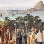 La fondation de Rio de Janeiro vue par un peintre du XIXe si&egrave;cle, Antonio Firmino Monteiro (1855-1888)