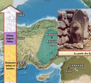 Anatolie : l'Ancien Empire hittite, une carte anim&eacute;e de Vincent Boqueho pour Herodote.net