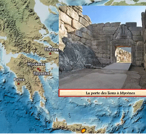 Gr&egrave;ce : l'&eacute;poque myc&eacute;nienne, une carte anim&eacute;e de Vincent Boqueho pour Herodote.net