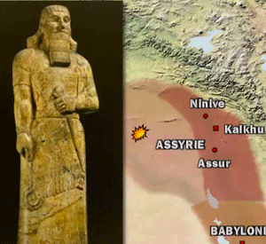 M&eacute;sopotamie : le Nouvel Empire assyrien, une carte anim&eacute;e de Vincent Boqueho pour Herodote.net