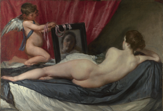 V&eacute;nus au miroir (122x177) par Diego V&eacute;lasquez (1599-1660), National Gallery, Londres