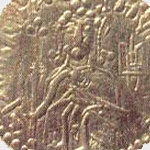 pi&egrave;ce en or &agrave; l'effigie de Vladimir le Grand (Xe si&egrave;cle)