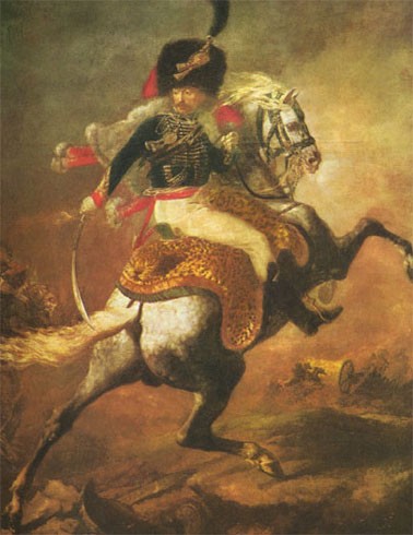 Théodore Géricault, Officier de chasseur à cheval de la garde impériale chargeant, 1812, musée du Louvre, Paris.
