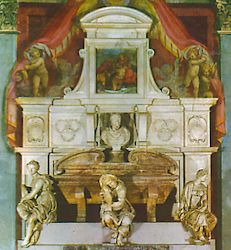 Le tombeau de Michel-Ange, par Vasari (&eacute;glise Santa Croce, Florence)