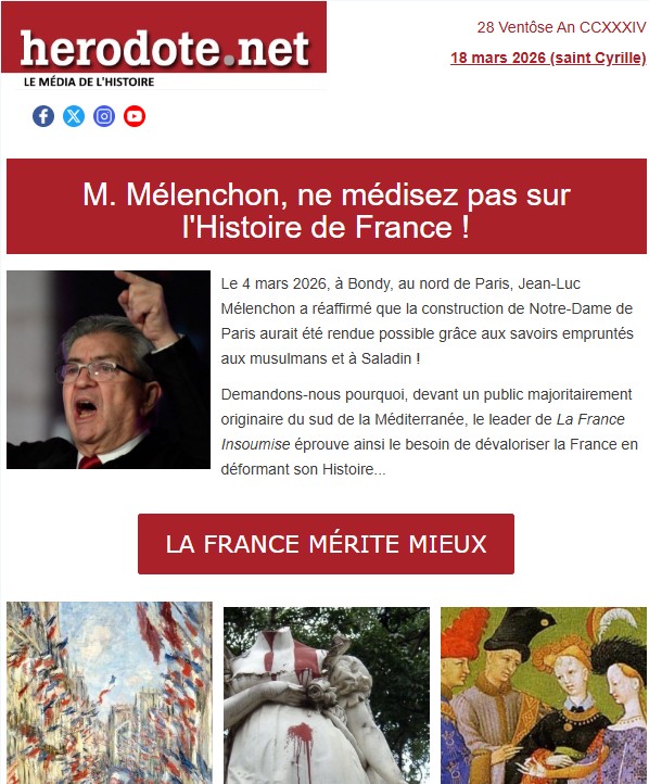 Notre lettre de cette semaine