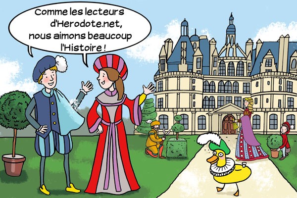 Illustration personnalisée pour Herodote.net, réalisée par Laetitia Zink