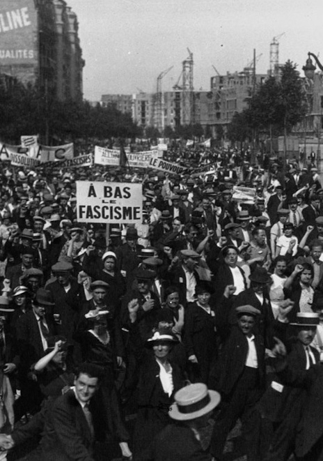 Manifestation de la SFIO &agrave; l'&eacute;t&eacute; 1934