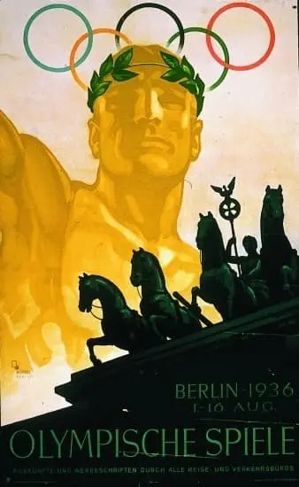 Affiche officielle des Jeux Olympiques de Berlin 1936