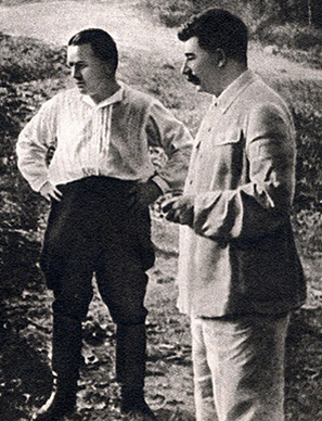 Kirov avec Staline en 1934.