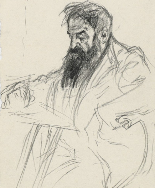 Paul-Charles Delaroche, Tristan Bernard, entre 1911 et 1913, Paris, BnF, Gallica. Agrandissement : Tristan Bernard vers 1940 (photo studio Harcourt).