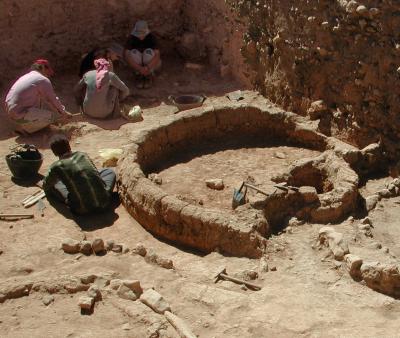 Le chantier de fouilles de Tell Qaramel en haute Syrie