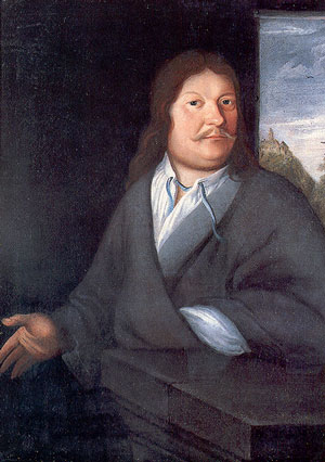 Johann Ambrosius Bach (1645-1695), père de Jean-Sébastien (portrait réalisé en 1685, année de naissance du compositeur)