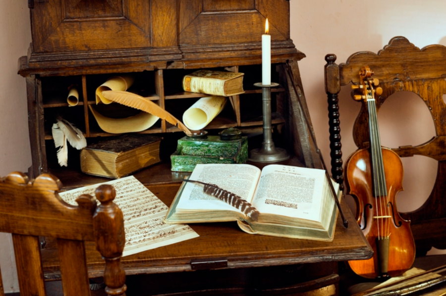  Bureau de Jean-Sébastian Bach à Eisenach