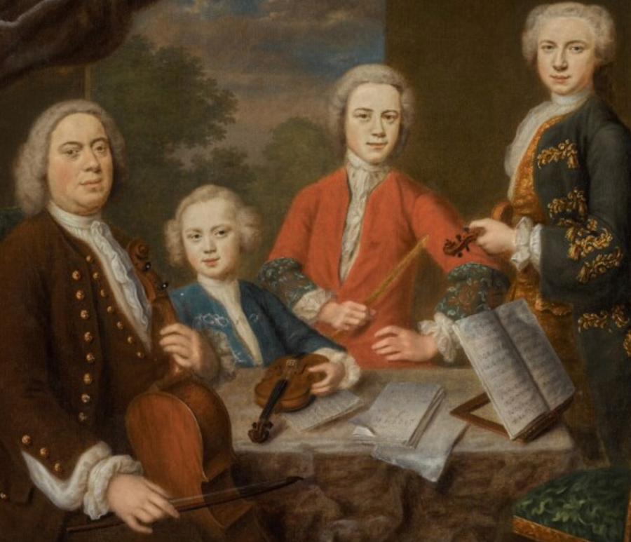 B. Denner (?), Bach et ses trois fils, 1730, collection particulière.