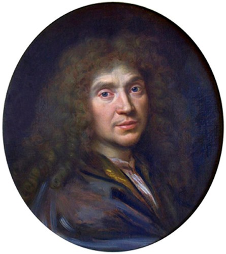 Portrait de Molière par Pierre Mignard, XVIIe siècle, musée Condé de Chantilly.