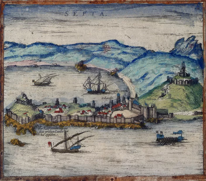 Ceuta en 1582, passée du Portugal à l'Espagne