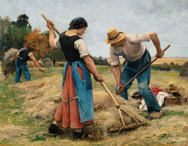 Julien Dupré, Fenaison, 1880, coll. part.