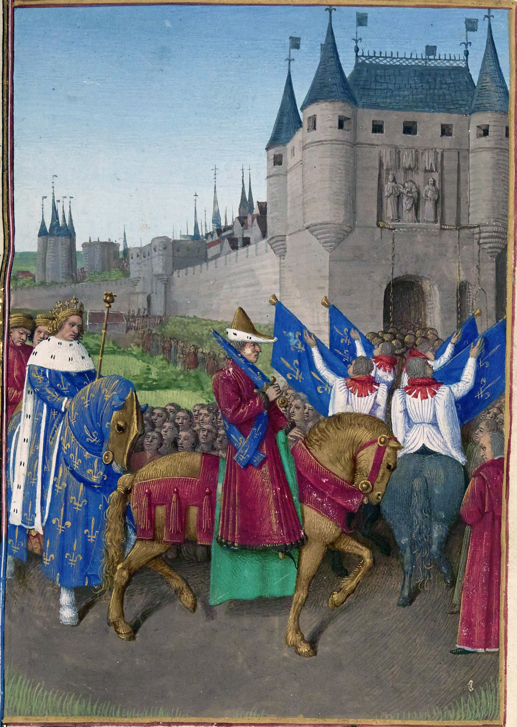 Charles V fait son  entrée à Paris en 1364