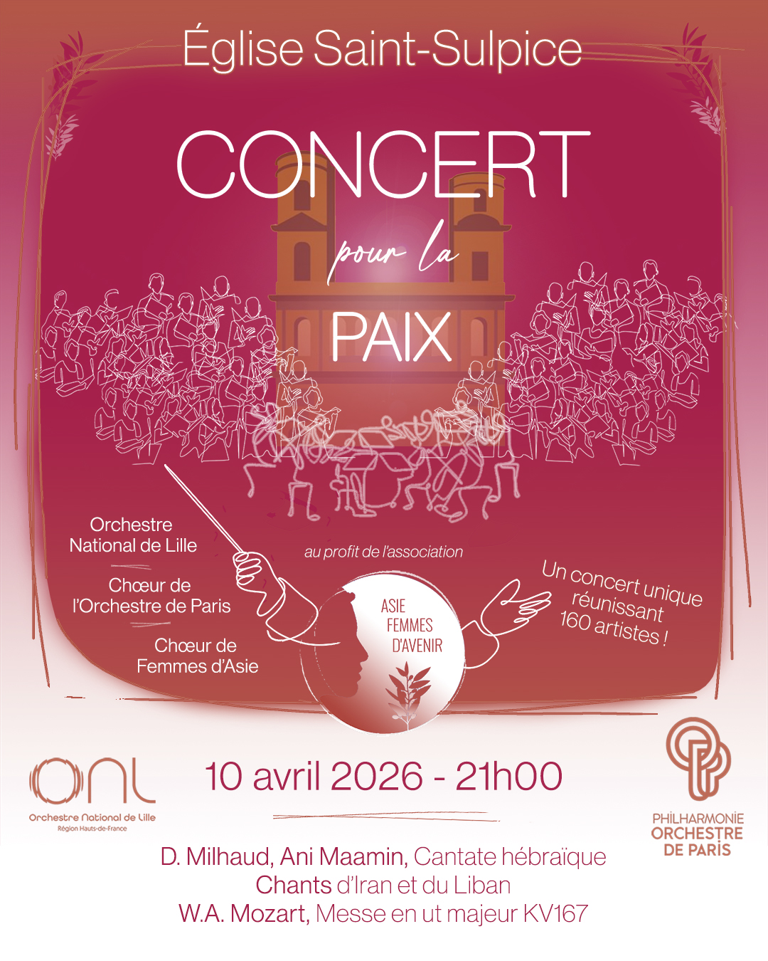Un Concert pour la Paix Ã  Saint-Sulpice (Paris, 10 avril 2026)