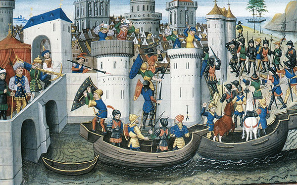 David Aubert, Si&egrave;ge de Constantinople, XVe si&egrave;cle, Paris, BnF, Gallica.