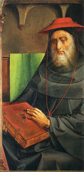 Justus van Gent, Cardinal Bessarion, vers 1476, Paris, musée du Louvre.