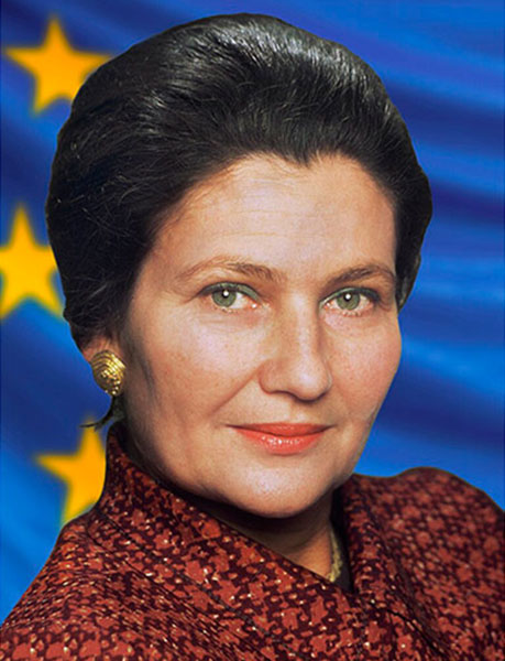 Simone Veil, présidente du Parlement européen de 1972 à 1982.