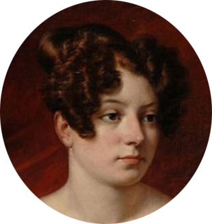 Horace Vernet, Joséphine de Lavalette de Beauharnais, baronne de Forget, 1826.