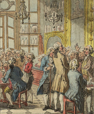 Le Café Procope vers 1779, Paris, BnF.