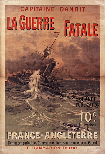 Couverture de La Guerre fatale par le capitaine Danrit, 1901.