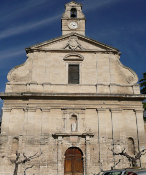 L'église Saint-Laurent de Bédarrides (Vaucluse) dans laquelle fut voté le rattachement du Comtat Venaissin et d'Avignon à la France.